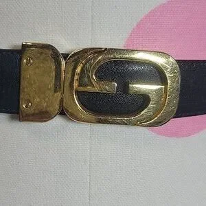 Gucci | Accessories | Gucci Vintage 97s Navy Blue Leather 